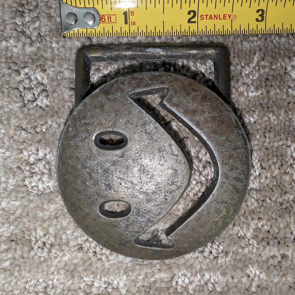Bronze Smiley Face Door Mat Accent